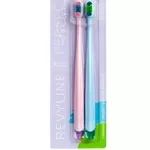 Комплект зубных щеток Revyline Perfect 10000 DUO,  розовая и голубая